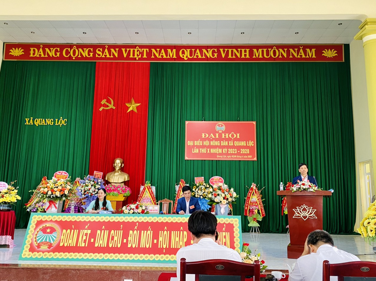 Đại hội Đại biểu Hội Nông dân xã Quang Lộc lần thứ X, nhiệm kỳ 2023 – 2028
