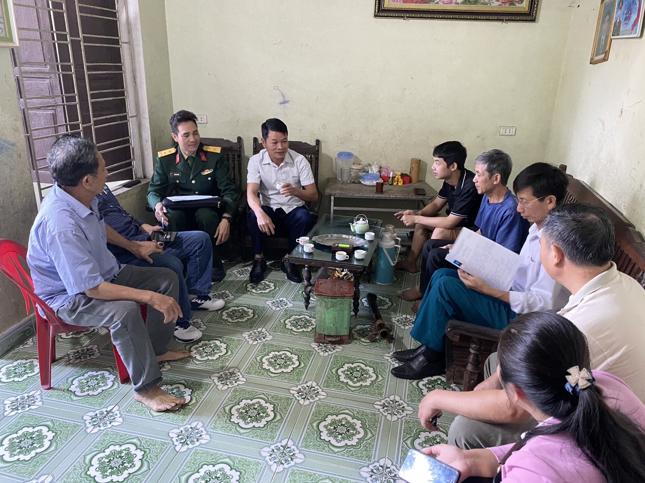 Xã Quang Lộc - thâm nhập thanh niên và gia đình thanh niên đủ điều kiện gọi nhập ngũ năm 2024