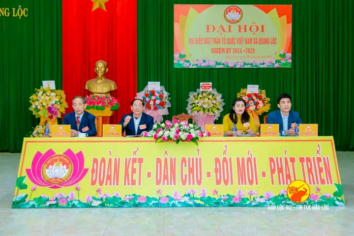 Đại hội đại biểu Mặt trận tổ quốc xã Quang Lộc, nhiệm kỳ 2024 - 2029 